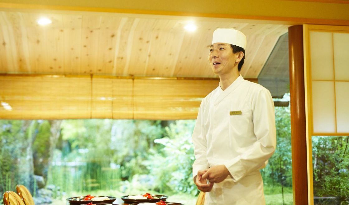 軽井沢のオーベルジュで日本料理を