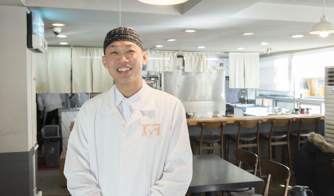日本の料理人魂を韓国の蕎麦料理に